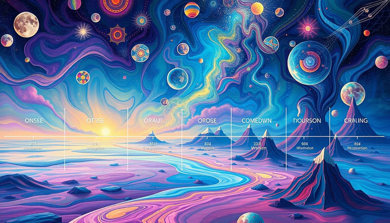 DMT experience timeline